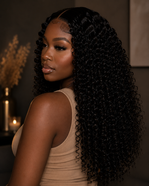 "Amara" Burmese Curly HD Closure Wig